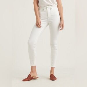 Lucky Brand Brigitte Crop White Skinny Jeans